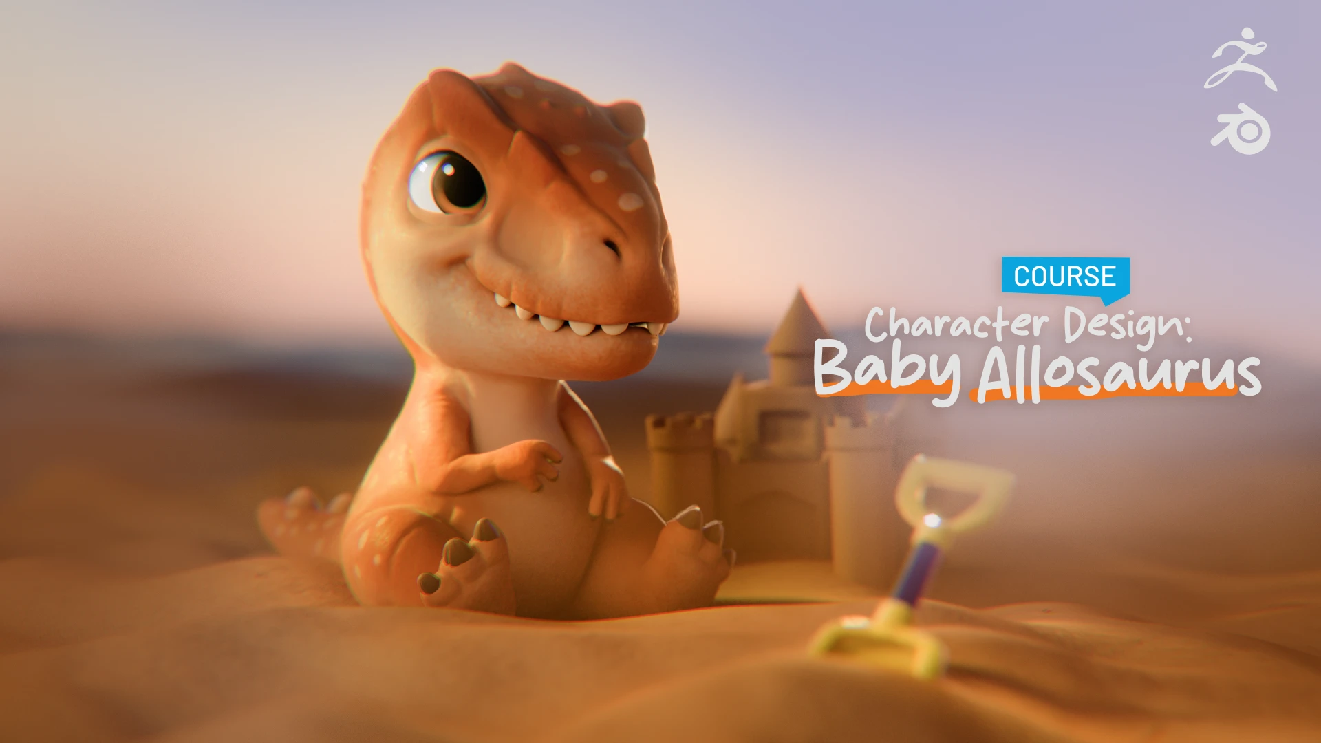 Character Design: Baby Allosaurus course art
