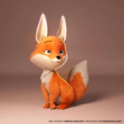 Fox character design board by Vini Cavalcanti
