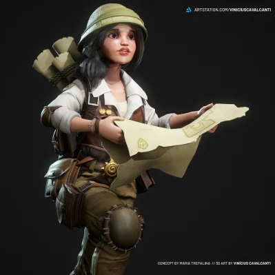 Explorer character render by Vini Cavalcanti
